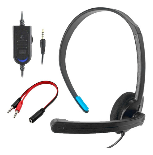 Imagen 1 de 10 de Auricular Gamer Microfono Call Center Xbox Pc Ps4 Cuotas