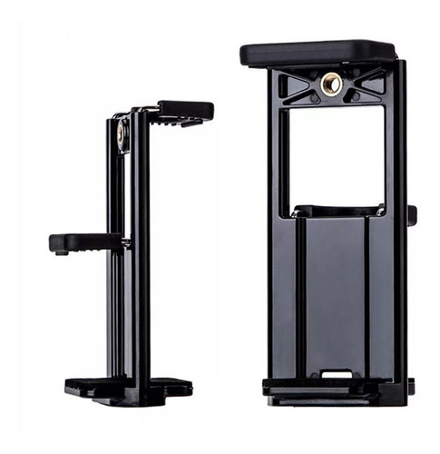 Imagen 3 de 10 de Soporte Clip Doble Para Celular Tablet Tripode Brazo Univers