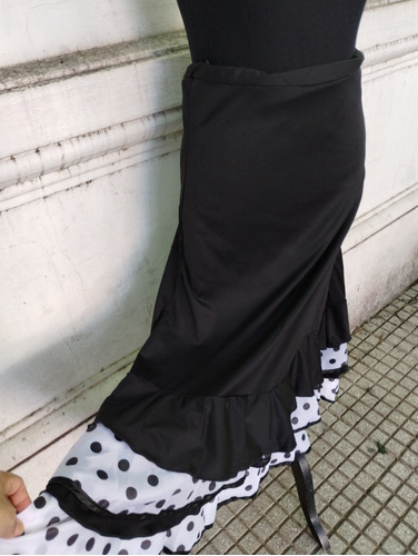 Pollera Flamenco Con Lunares