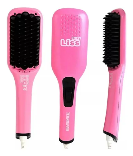 Cepillo Planchita Alisador De Pelo Silky Liss Teknikpro Env o gratis