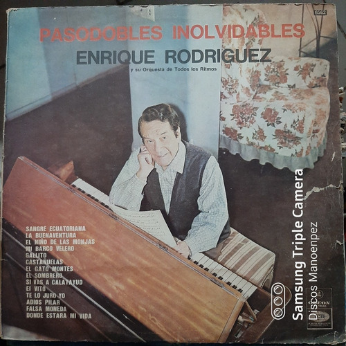 Vinilo Enrique Rodriguez Pasodobles Inolvidables T3