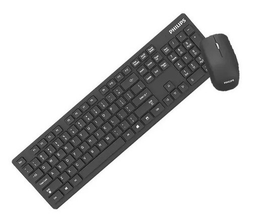 Combo Teclado Y Mouse Inalambrico Philips C602 Español Pc 