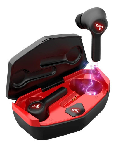 Somic Gx501 Auricular In-ear Bluetooth 5.0 Luz Gaming Musica Color Negro