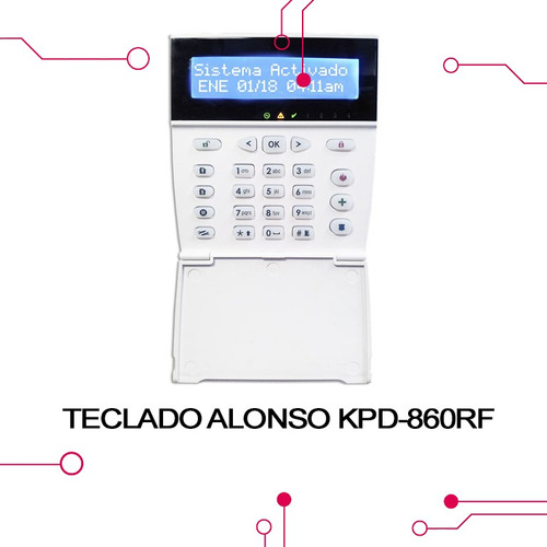 Teclado Alonso Kpd-860rf Alarma Casa Protec