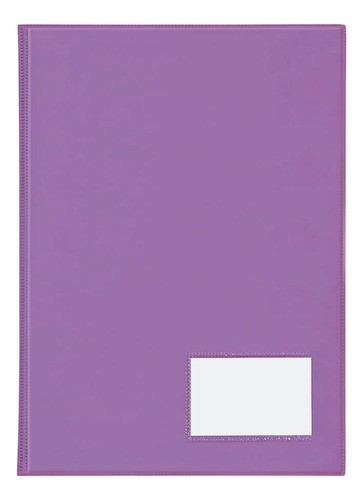 Pasta Catalogo Pvc Lilás A5 C/50 Envelopes E 2 Colchetes