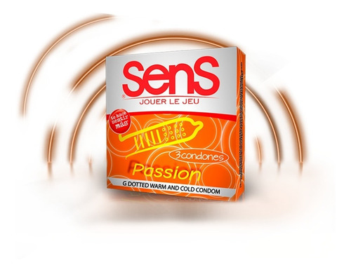 Condones Sens Passion 3en1 - Unidad a $3633