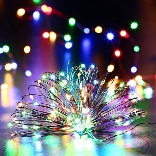 Paquete De 6 Luces Led De Alambre De Cobre Alimentado Por En