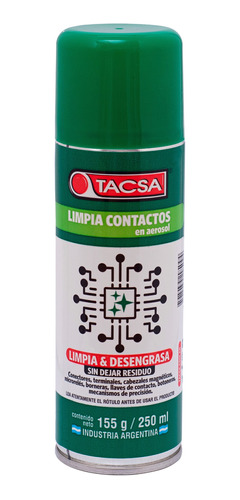 Limpia Contactos En Aerosol Tacsa 250ml Pack X12