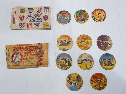 Imagen 1 de 6 de Antiguos Sobres Figuritas Po Po Y Totem Lote Mag 58778