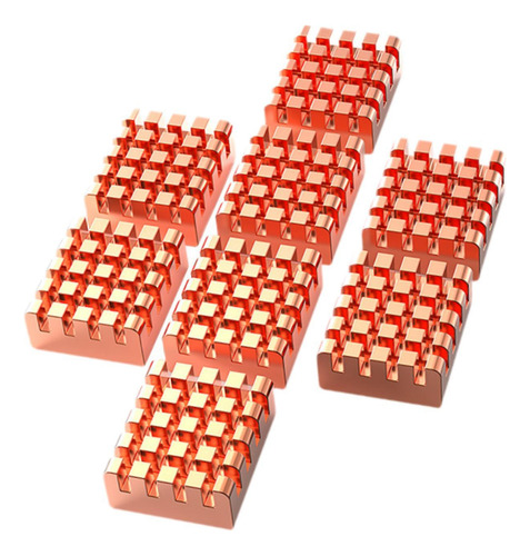 Cooler De Cpu Com Dissipador De Calor De Cobre De 8 Peças