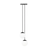 Comprar Pendente Lampada Led Duplo Globo Vidro Bola Moon Jabuticaba