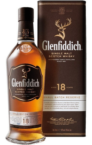 Whisky Escocês Single Malt Glenfiddich 18 Anos 750ml