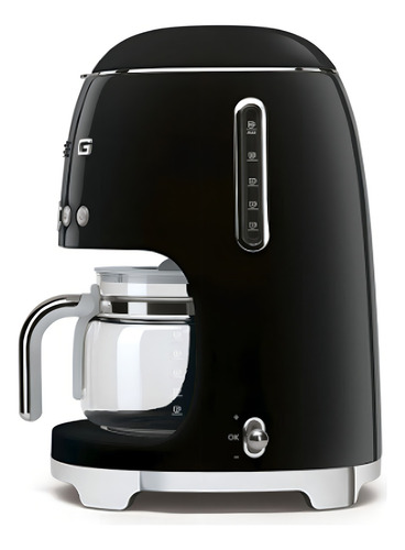 Cafetera De Goteo Smeg Con Filtro Permanente Color Negro