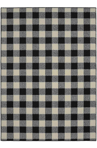 Country Living Alo Plaid Area Rug, 5 Pies X 7 Pies, Neg...