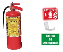 Comprar Kit Extintor 6 Kg Pqs + Salida De Emergencia + Certificado