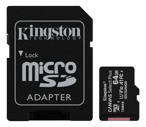 Memoria Micro Sd Kingston 64gb Con Adaptador Sd - Sportpolis