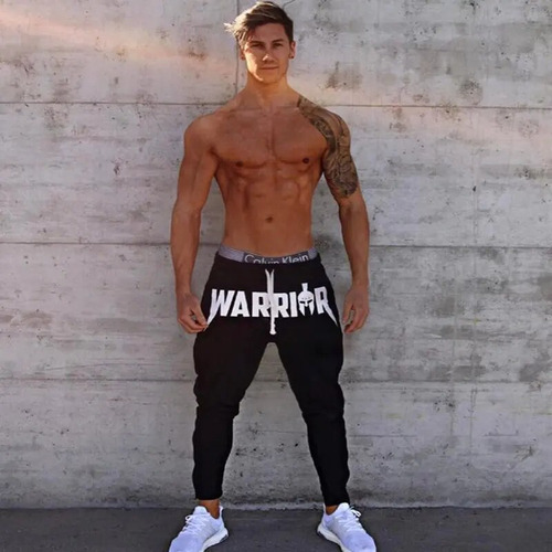 Pantalones Deportivos Negros Para Hombre Con Estampado De Al
