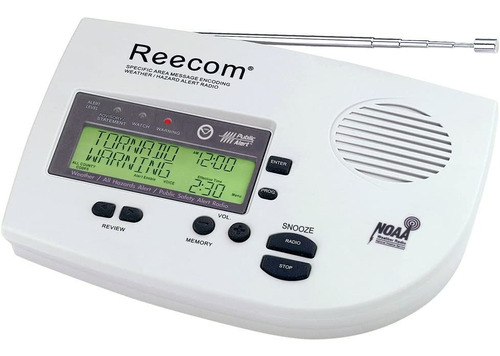 Reecom R-1630 Radio Alerta Meteorologica Sismica Same Noaa