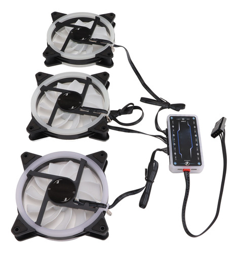 Ventilador De Cpu 11 Aspas Rgb Colorido Diseño De Marco