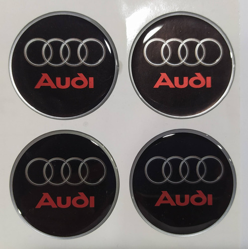 Sticker Logo Centro De Llanta- Insignia Audi 49mm