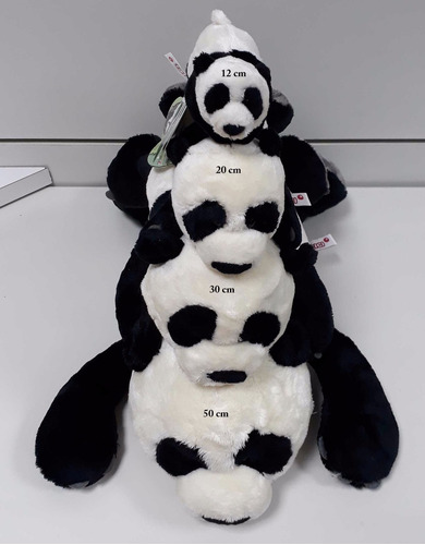 Família Completa Todos Ursos Panda Para Decoração Coleção