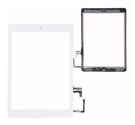 Tela Vidro Touch iPad Air + Home + Adesivo A1474 A1475 A1476