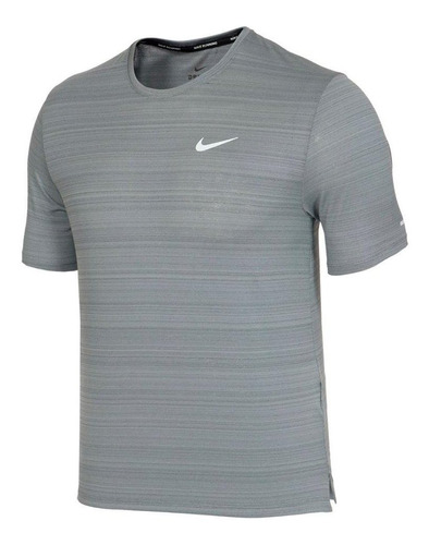 Camiseta Nike Dri-fit Miler Hombre-gris Claro