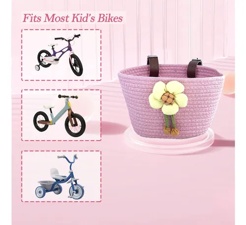Samore Cesta Delantera Para Manillar De Bicicleta Para Niñ.