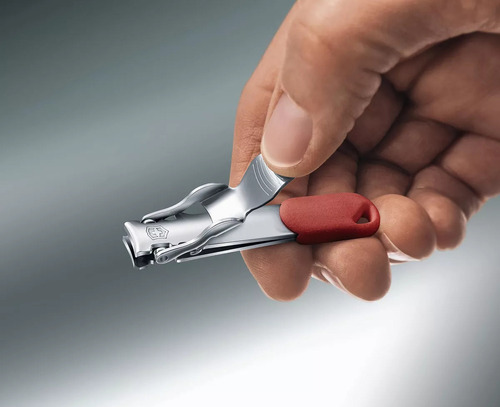 Rt Cortauñas Unisex Victorinox Con Agujero, Color Rojo,