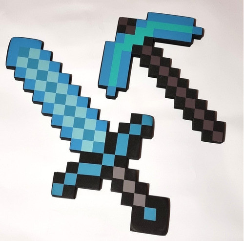 Set Espada Y Picota De Minecraft 