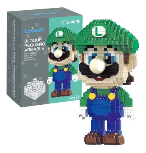 Rompecabezas 3d Super Mario Bros Mini Bloques Armables Block