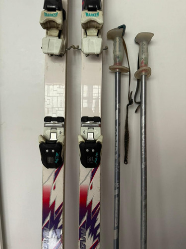 Skies Kneissl 180 Cm Incluye Fijaciones, Bastones Y Botas. (Usado)