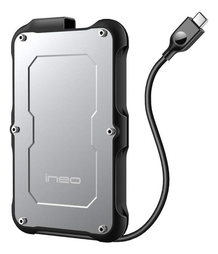 Ineo Carcasa De Disco Duro Externo Usb 3.1 Gen2 Tipo C Resis