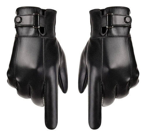 Guantes De Piel Sintética For De Con Pantalla For Hombre,