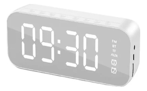 Reloj Despertador Con Espejo Digital Y Altavoz Bluetooth