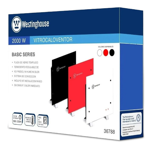 Imagen 5 de 10 de Panel Vitro Calefactor Westinghouse Electrico Wh-v2000