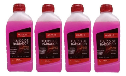 Aditivo Fluido Radiador Motrio Renault Renault Kwid Cor Rosa