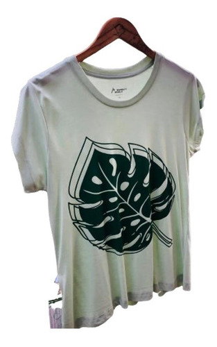 Imagem 2 de 5 de Camiseta Feminina Viscose De Bambu Costela De Adão Bamboo