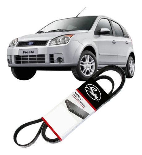 Correia Multi V Direção Ecosport 1.6 Zetec Rocam 2002 A 2012