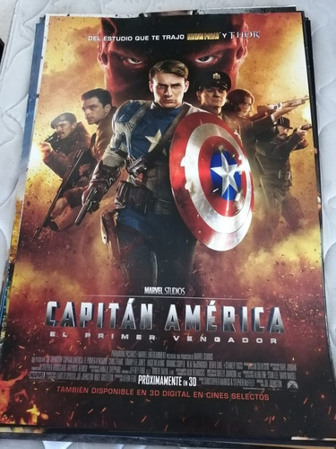 Afiche-póster De Película De Cine Original Capitán América
