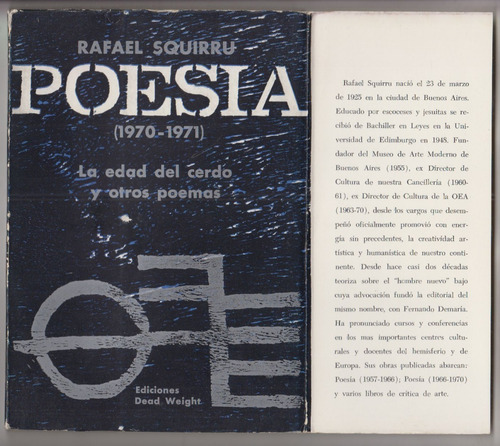 1971 Arte Grabados De Perez Celis Poesia De Rafael Squirru 