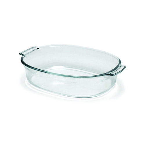 Fuente De Vidrio Resistente Pyrex Basics Ovalada 2 Litros