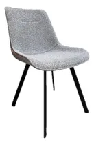 Comprar Silla Thea Tulip De Comedor Nórdica Tapizada Pana Pata Acero