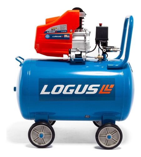 Compresor Aire Logus 2,5hp 100 Litros Portatil Color Azul Fase eléctrica Monofásica Frecuencia 50