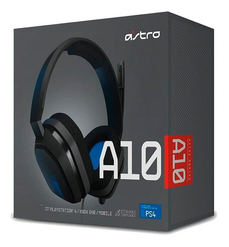 Auricular Gamer Astro A10 Pc Ps4 Xbox One Switch Azul Fact A