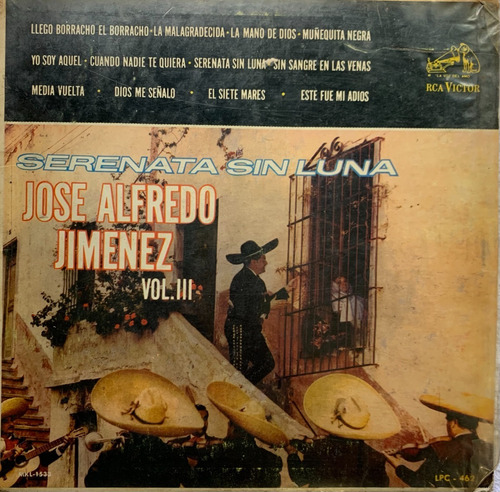 Serenata Sin Luna Vol Iii Jose Alfred0 Jimenez Lp Disco