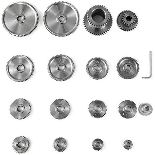 17pcs/set Cj0618 Lathe Mini Lathe Gears Metal Cutting M...