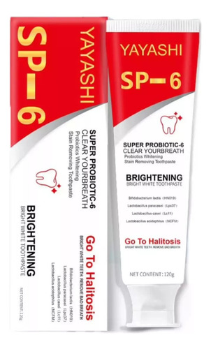Creme Dental Branqueador Probiótico Sp-6 120 G, 3 Unidades