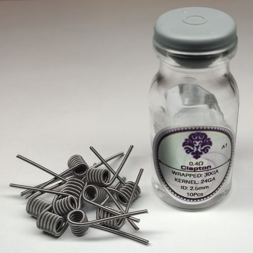 10pz Clapton 0.4ohm Resistencias Coil Kanthal