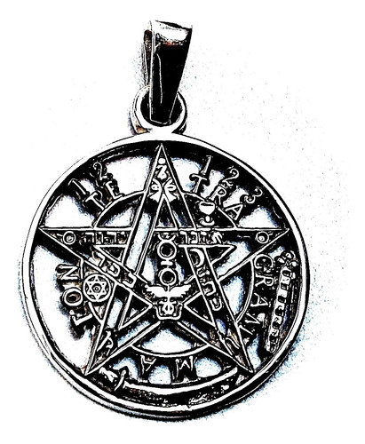 Dije De Tetragramaton Pentagrama En Plata Fina Ley.925